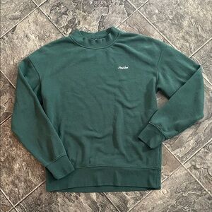 JACK & JONES Forest Green Crew Neck Men’s Preppy Cottagecore Casual Sweatshirt